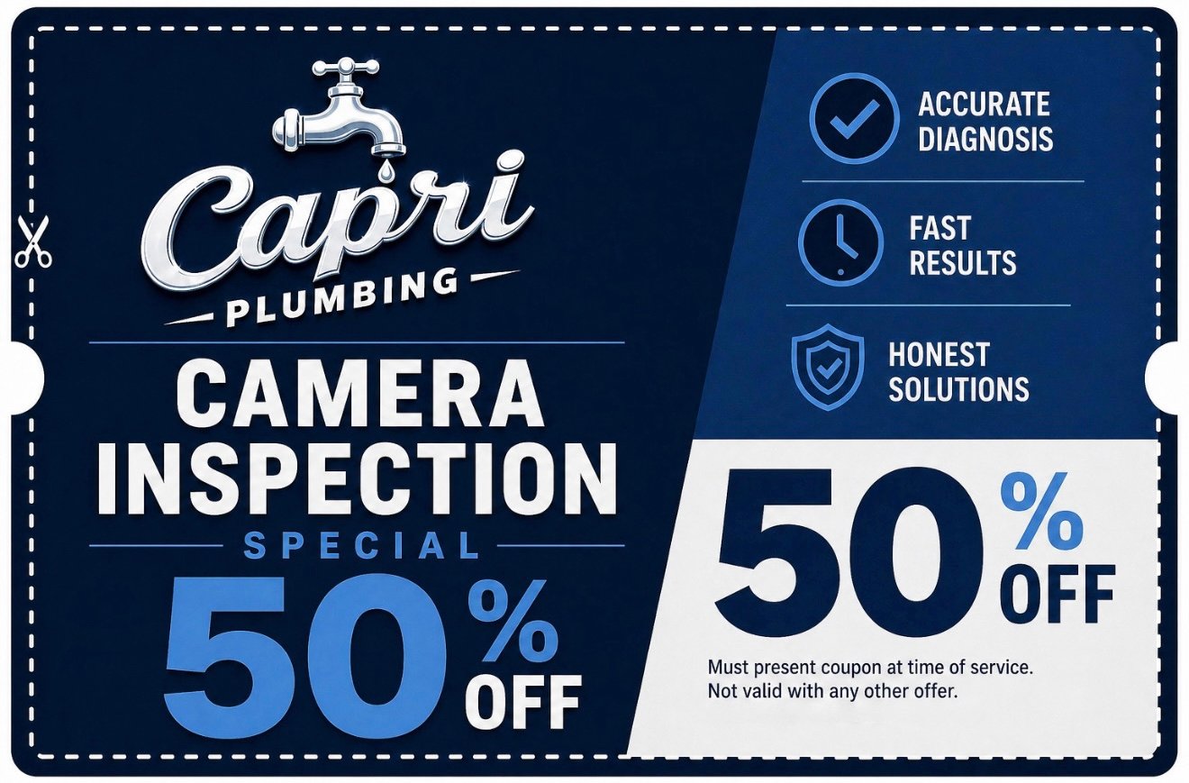 Camera Inspection Special — 50% Off