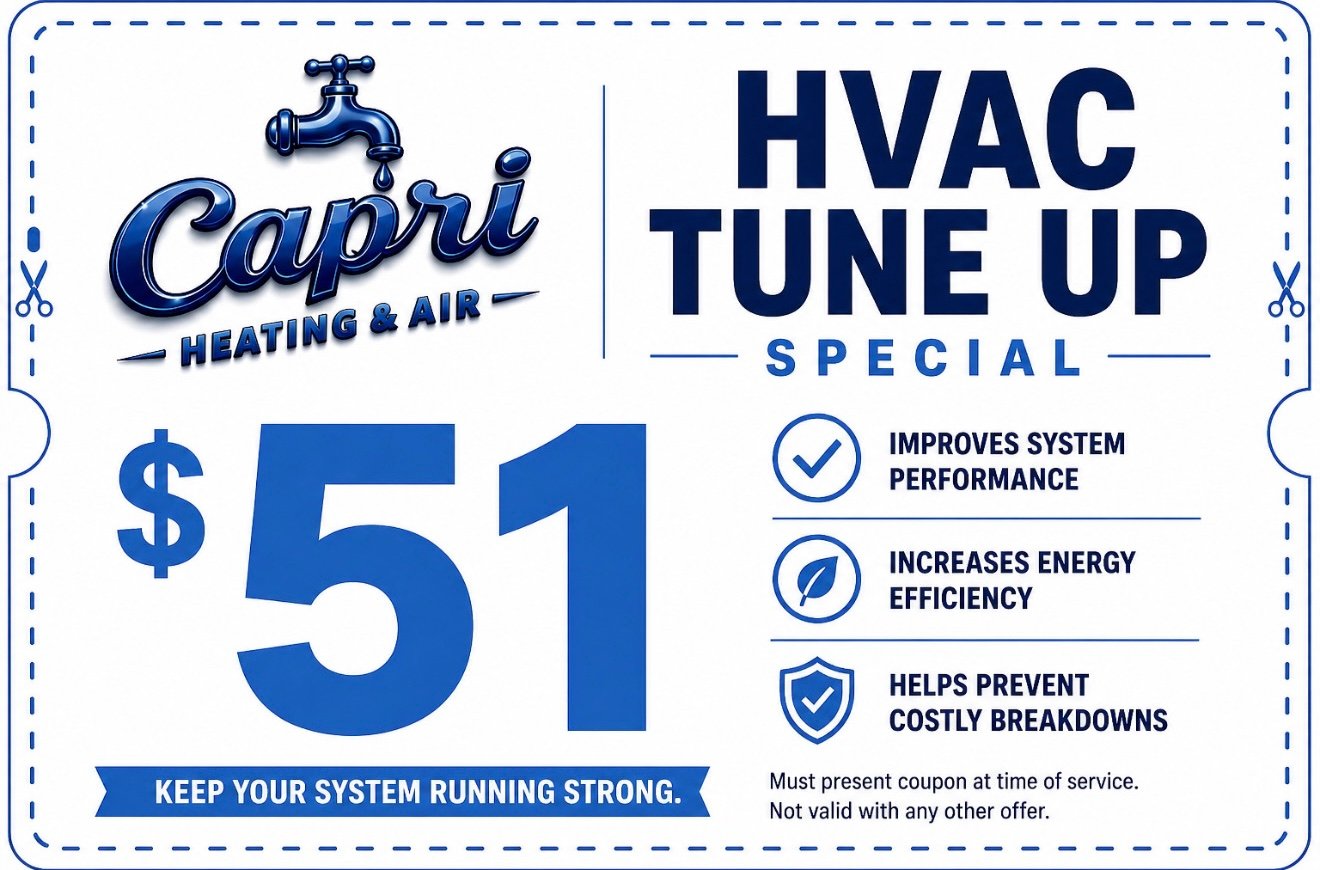 Capri Heating & Air — HVAC Tune Up Special — $51